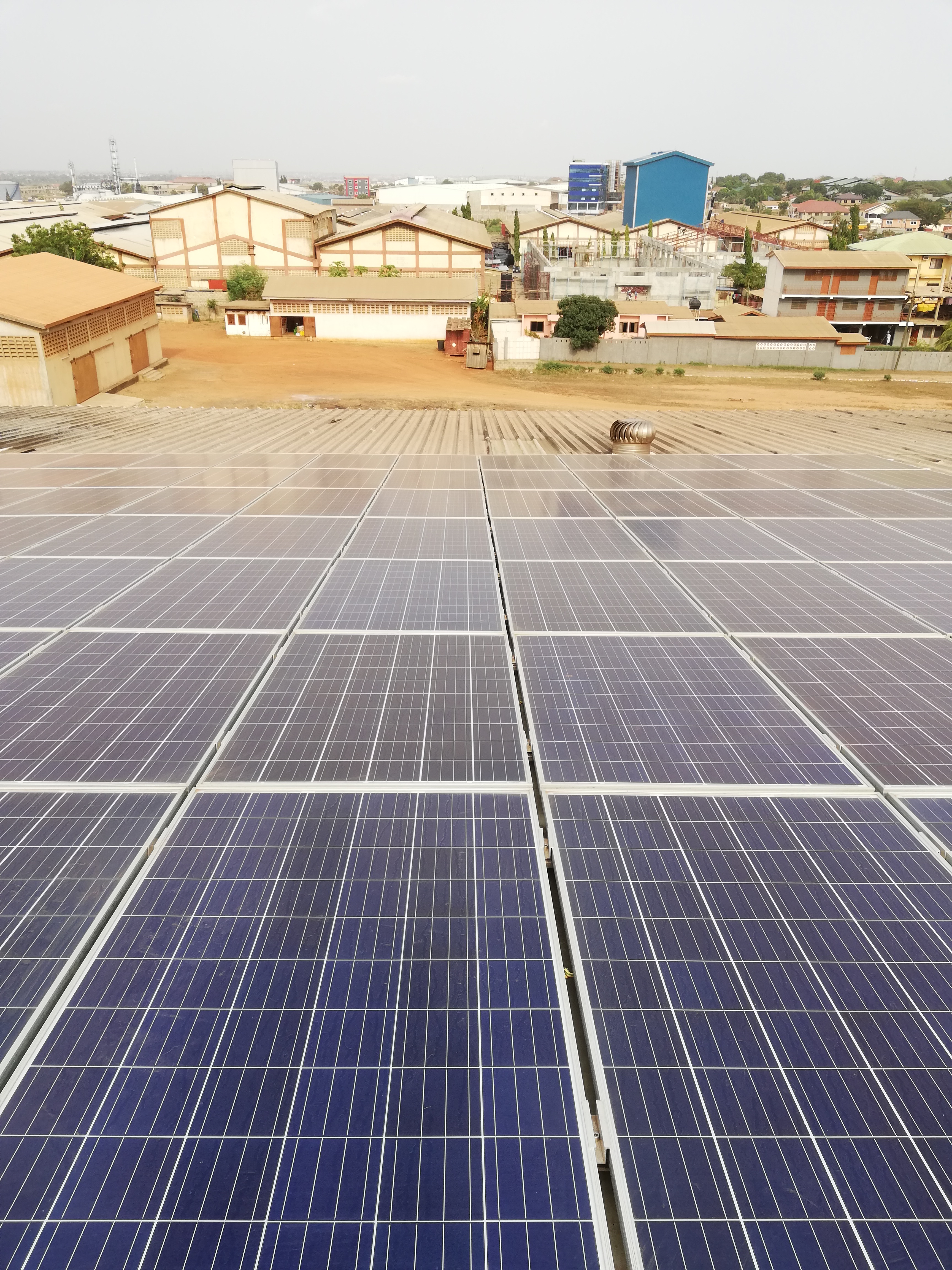 Kasapreko rooftop solar PV plant in Accra, Ghana