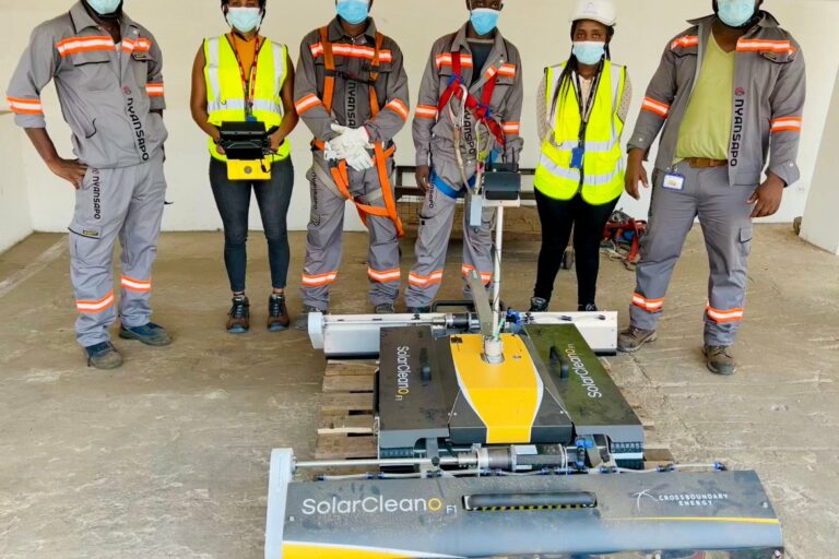 Meet the women piloting solar panel cleaning robots in West Africa