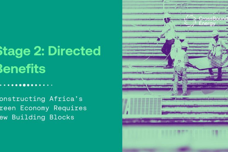 Stage 2: Directed Benefits – Constructing Africa’s Green Economy Requires New Building Blocks